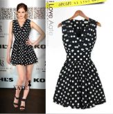 8 -  Vestido de bolinha